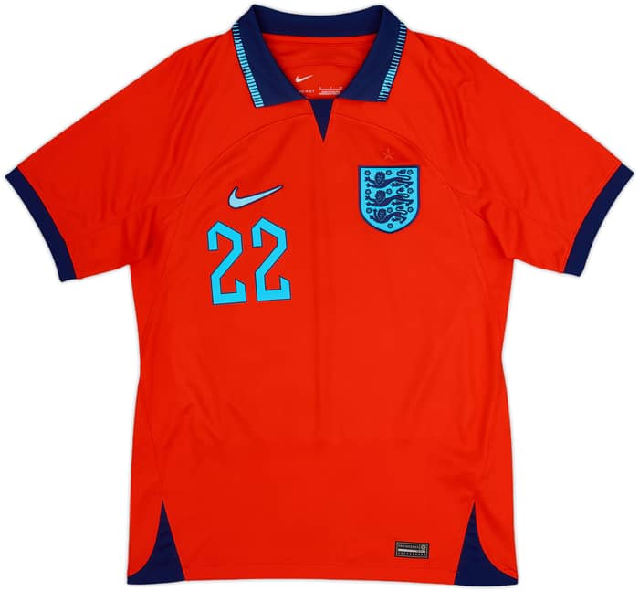 2022-23 England Away Shirt Bellingham #22 - 9/10 - (S)