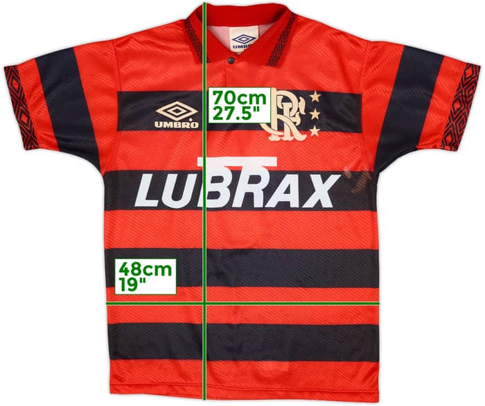1994-95 Flamengo Home Shirt #9 - 8/10 - (S)