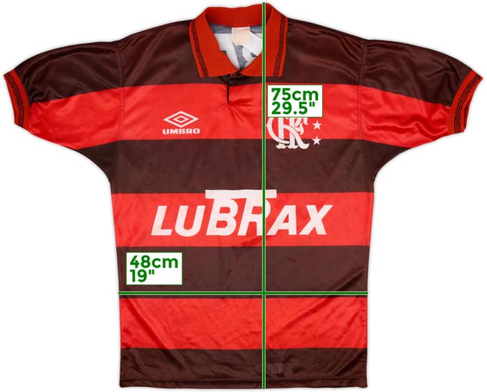 1992-93 Flamengo Home Shirt #9 - 8/10 - (M/L)