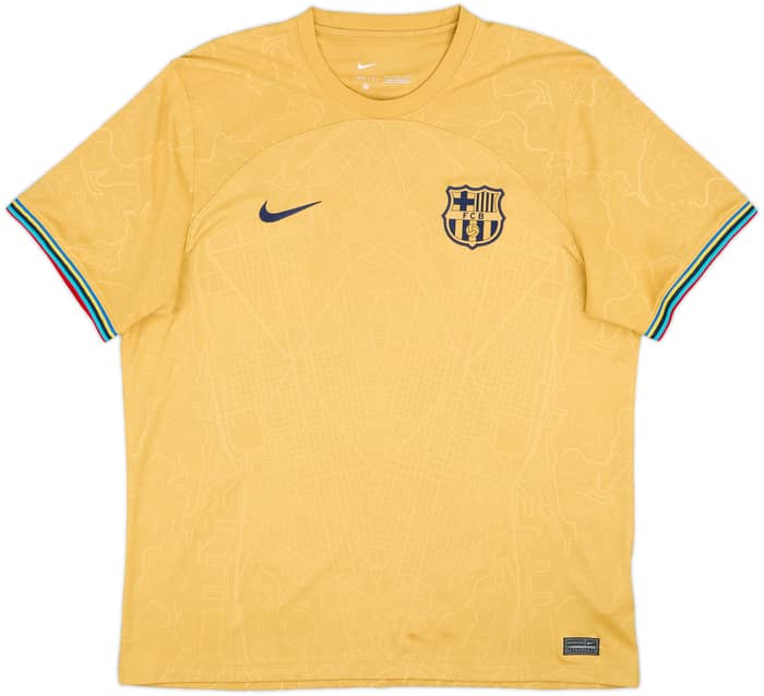 2022-23 Barcelona Away Shirt Lewandowski #9 - 9/10 - (XL)