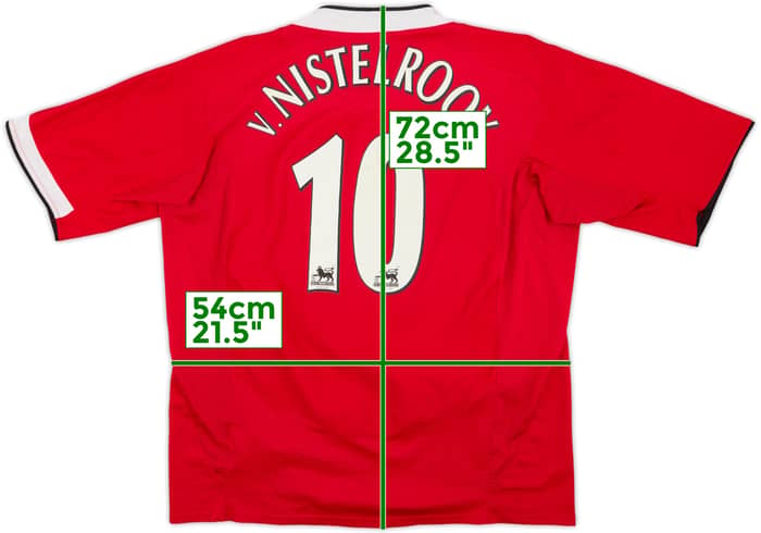 2004-06 Manchester United Home Shirt V.Nistelrooy #10 - 6/10 - (L)