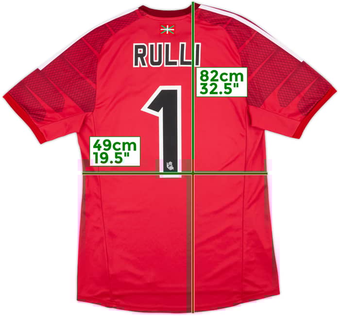 2014-15 Real Sociedad Player Issue GK S/S Shirt Rulli #1 - 8/10 - (XL)