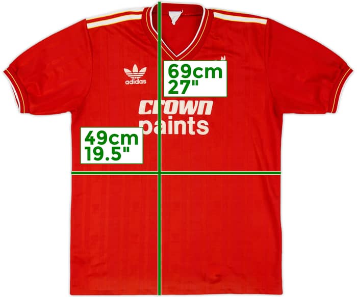 1985-87 Liverpool Home Shirt - 7/10 - (M)