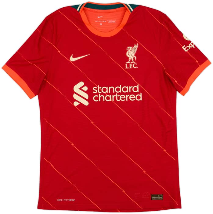 2021-22 Liverpool Authentic Home Shirt Konate #5 - 10/10 - (M)