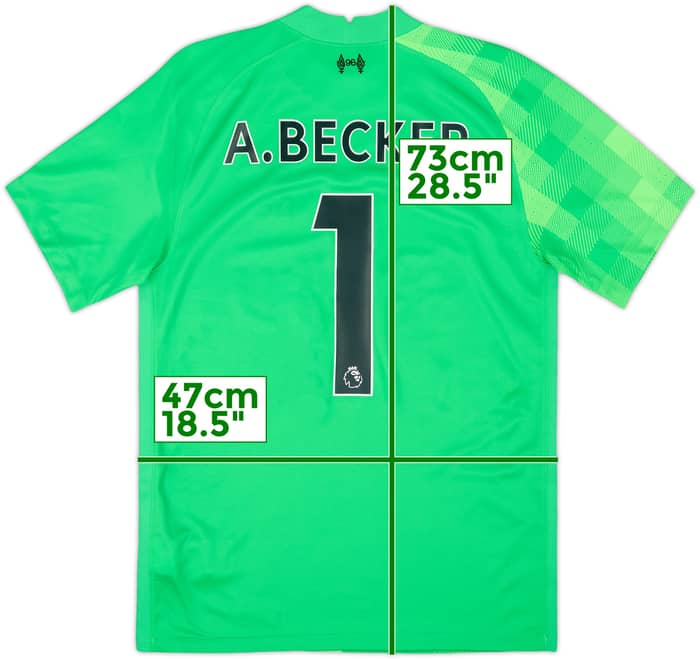 2021-22 Liverpool GK Shirt A.Becker #1 (S)