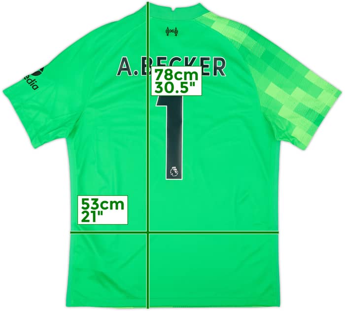 2021-22 Liverpool GK Shirt A.Becker #1 (L)