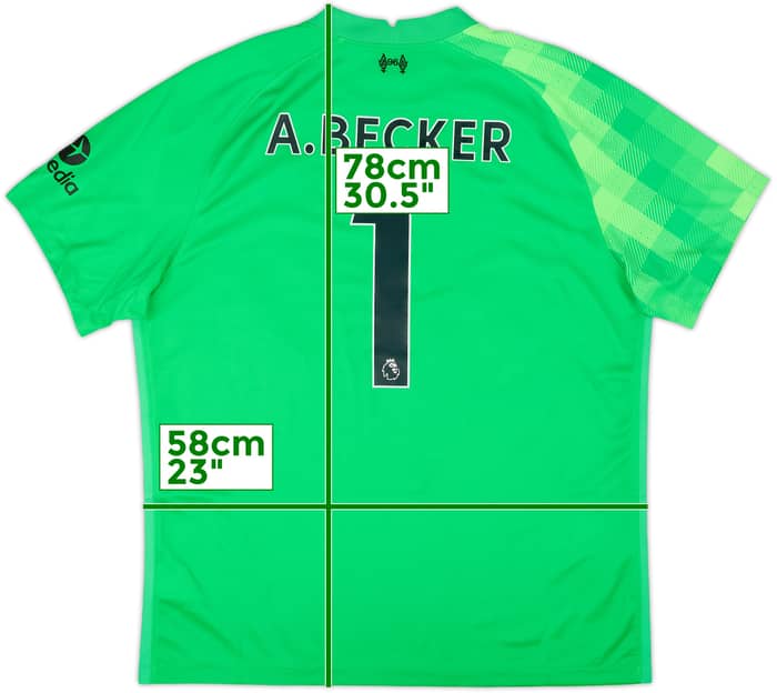 2021-22 Liverpool GK Shirt A.Becker #1 (XL)