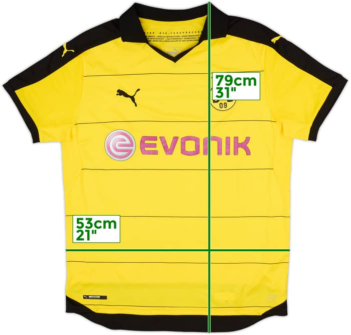2015-16 Borussia Dortmund Home Shirt - 8/10 - (L)