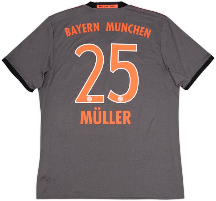 Camiseta de visitante del Bayern Munich 2016-17 Muller #25 - 9/10 - (L)