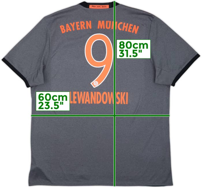 2016-17 Bayern Munich Away Shirt Lewandowski #9 - 9/10 - (XL)