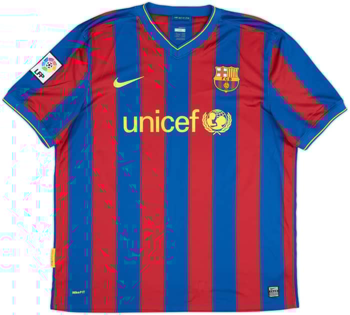 2009-10 Barcelona Home Shirt Ibrahimovic #9 - 10/10 - (XL)