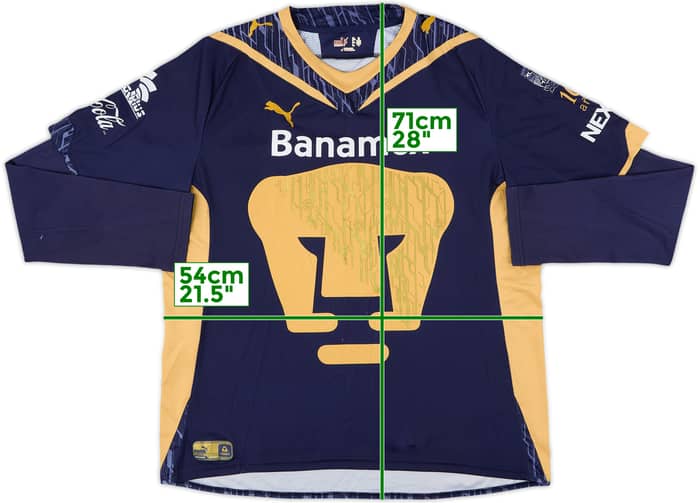 2009-10 UNAM Pumas Away L/S Shirt - 8/10 - (XL)
