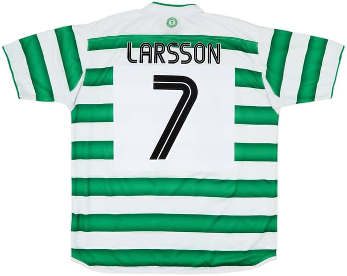 2003-04 Celtic Home Shirt Larsson #7 - 5/10 - (XL)