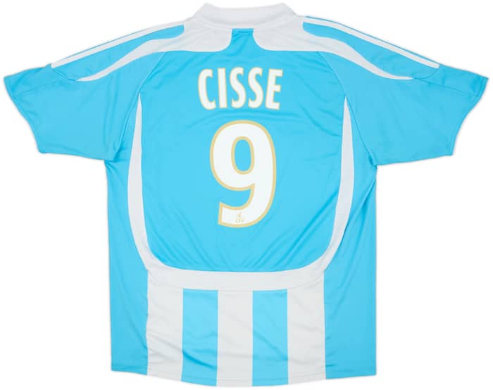2007-08 Olympique Marseille Away Shirt Cisse #9 - 6/10 - (XL.Boys)