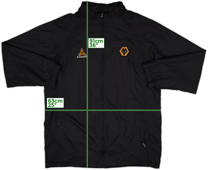 2006-07 Wolves Le Coq Sportif Hooded Rain Jacket - 5/10 - (XL)