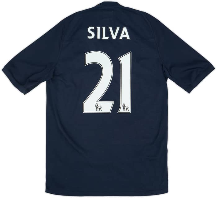 2010-12 Manchester City Away Shirt Silva #21 - 9/10 - (S)