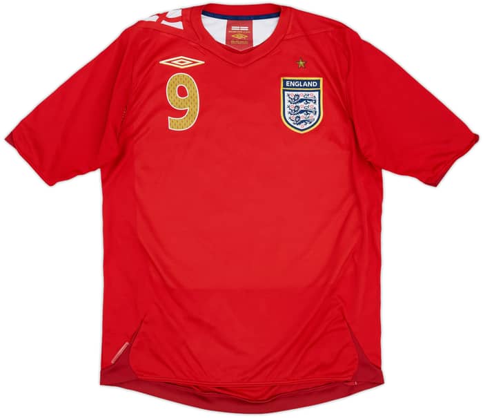 2006-08 England Away Shirt Rooney #9 - 7/10 - (M)