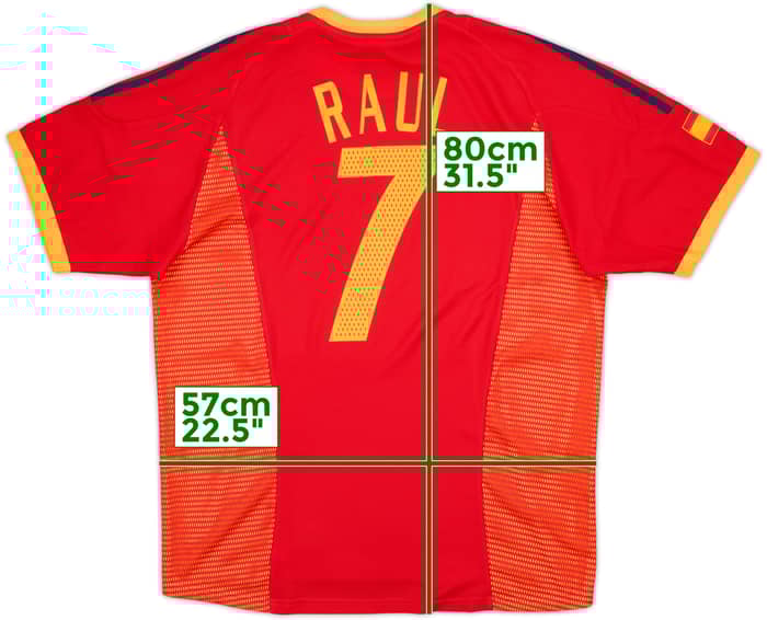 2002-04 Spain Home Shirt Raul #7 (L)
