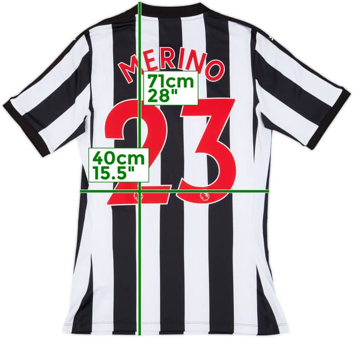 2017-18 Newcastle Player Issue (ACTV Fit) Home Shirt Merino #23 - 10/10 - (L)