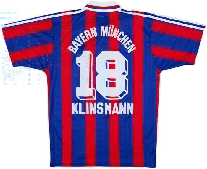 1995-97 Bayern Munich Home Shirt Klinsmann #18 - 7/10 - (S)