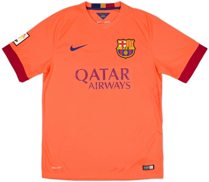 2014-15 Barcelona Away Shirt Bartra #15 - 5/10 - (M)