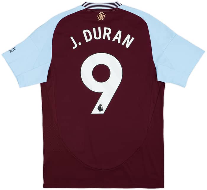 2024-25 Aston Villa Home Shirt J.Duran #9 - 10/10 - (M)