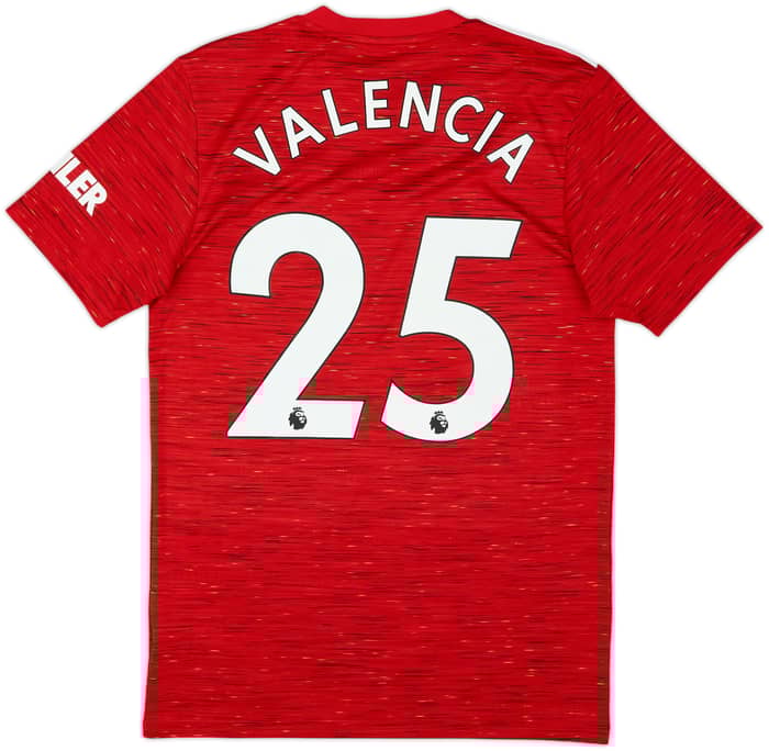 2020-21 Manchester United Home Shirt Valencia #25 - 8/10 - (S)