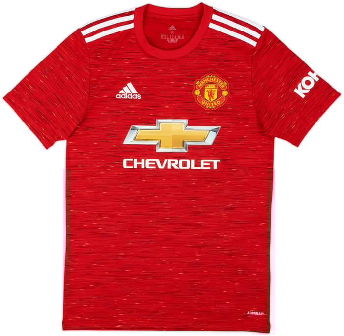 2020-21 Manchester United Home Shirt Valencia #25 - 8/10 - (S)