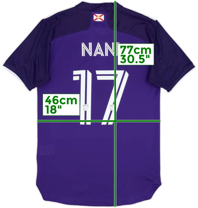 2021-22 Orlando City Authentic Home Shirt Nani #17 - 10/10 - (S)