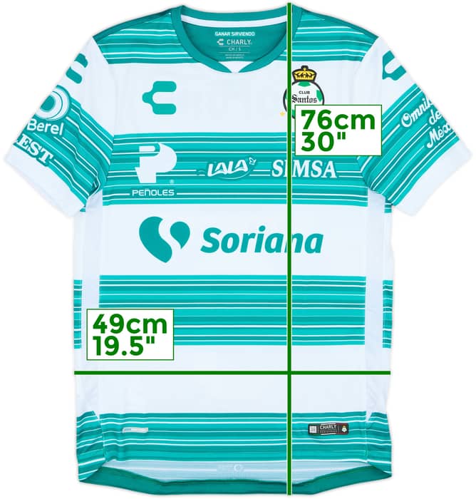 2020-21 Santos Laguna Home Shirt F.Torres #5 - 8/10 - (S)