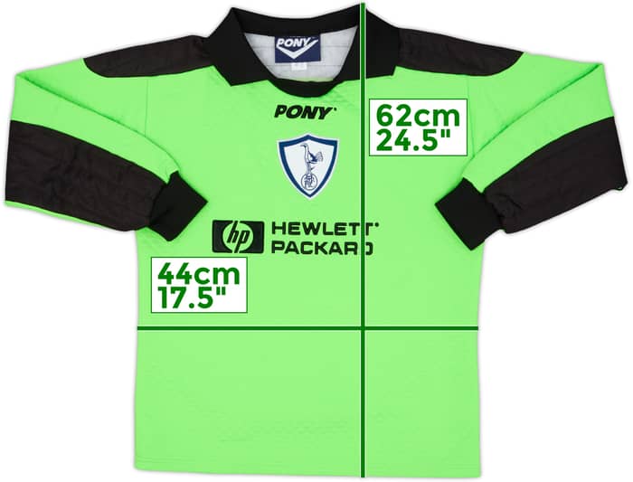1995-96 Tottenham GK Shirt - 8/10 - (L.Boys)