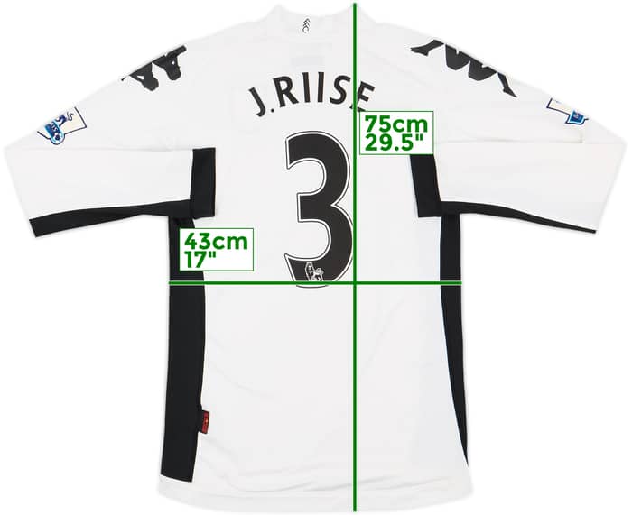 2011-12 Fulham Home Shirt J.Riise #3 - 8/10 - (XL.Boys)