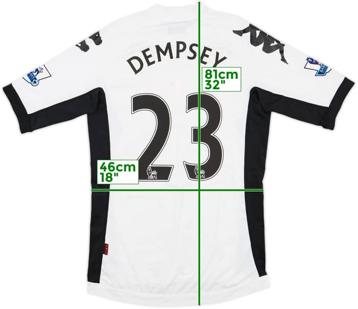 2011-12 Fulham Home Shirt Dempsey #23 - 6/10 - (M)