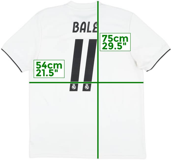 2018-19 Real Madrid Home Shirt Bale #11 - 6/10 - (L)