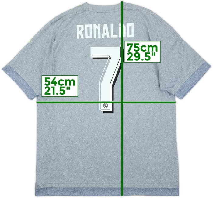 2015-16 Real Madrid Away Shirt Ronaldo #7 - 7/10 - (L)