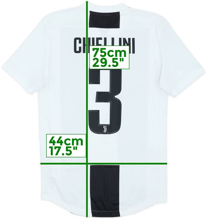 Camiseta auténtica de local del Juventus 2018-19 Chiellini #3 - 8/10 - (S)