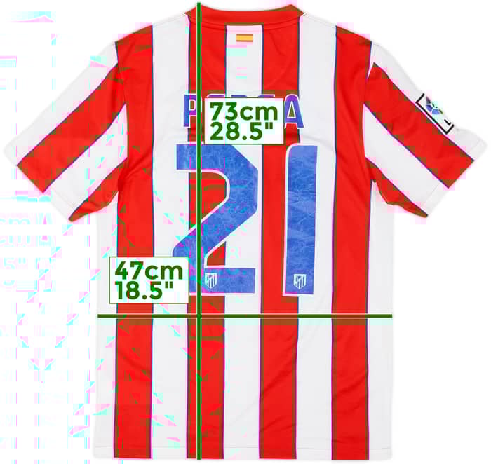 2011-12 Atletico Madrid Home Shirt Perea #21 - 6/10 - (S)