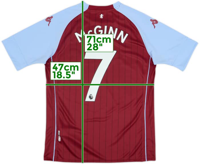 Camiseta de local del Aston Villa 2020-21 McGinn #7 - 8/10 - (M)