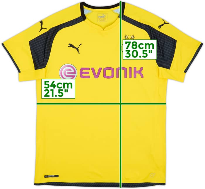 2016-17 Borussia Dortmund Home European Shirt - 8/10 - (L)