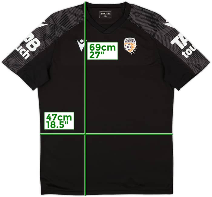 2019-20 Perth Glory Macron Training Shirt - 10/10 - (XL)