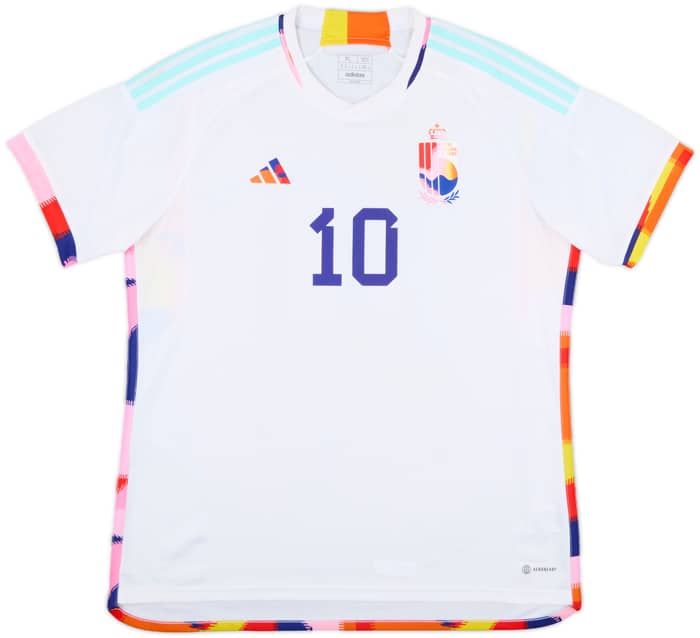 2022-23 Belgium Away Shirt E.Hazard #10 - 9/10 - (XL)