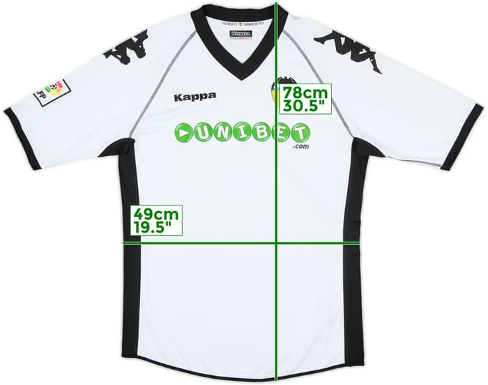 2010-11 Valencia Home Shirt - 6/10 - (XL)