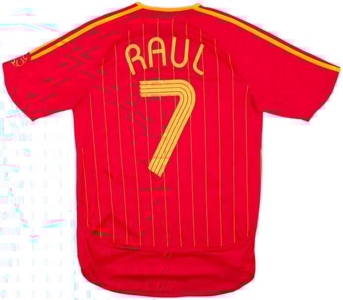 2006-08 Spain Home Shirt Raul #7 - 10/10 - (S)