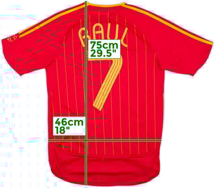 2006-08 Spain Home Shirt Raul #7 - 10/10 - (S)