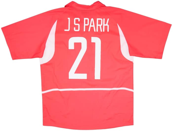 2002-03 South Korea Home Shirt J.S.Park #21 - 9/10 - (L)