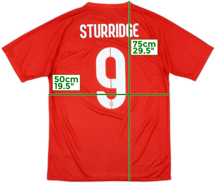 2014-15 England Away Shirt Sturridge #9 - 8/10 - (M)