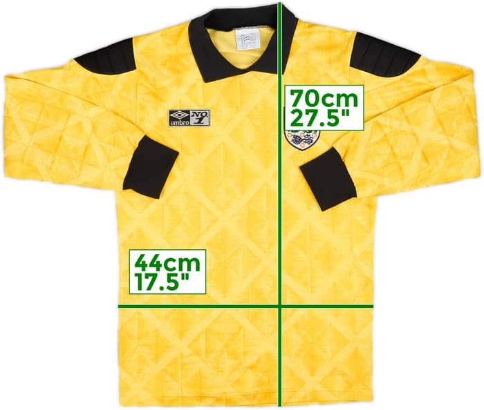 1990-92 England GK Shirt #1 (Shilton) - 8/10 - (S)