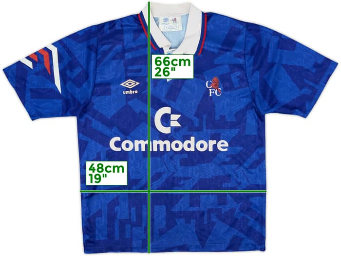 1991-93 Chelsea Home Shirt - 6/10 - (S)
