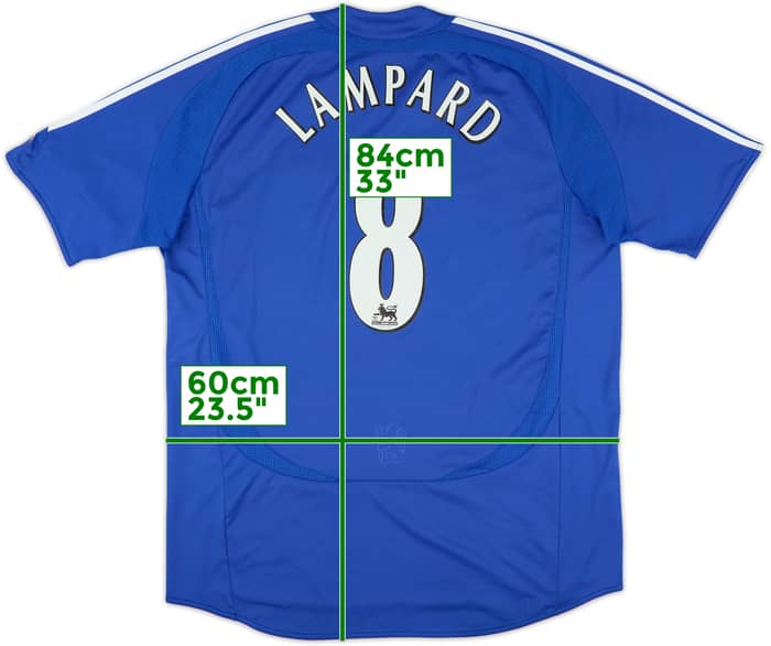 2006-08 Chelsea Home Shirt Lampard #8 - 7/10 - (XL)