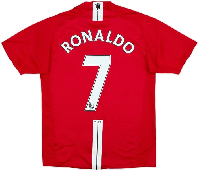 2007-09 Manchester United Home Shirt Ronaldo #7 - 6/10 - (S)